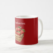 Mug Panier de Fraises Rouges (Devant droit)