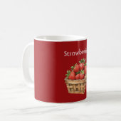 Mug Panier de Fraises Rouges (Devant gauche)