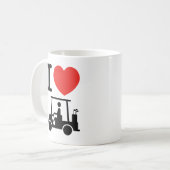 Mug Panier de golf I Heart (Love) (Devant gauche)