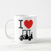 Mug Panier de golf I Heart (Love) (Gauche)