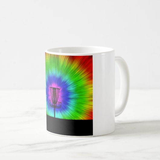 Mug Panier de golf Tie Dye Disk (Devant droit)