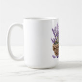 Mug Panier de lavande à l'aquarelle (Gauche)