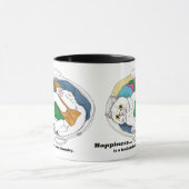 Mug Panier de linge chat blanc Cosy Bluette drôle (Centre)
