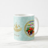 Mug Panier de Noël Vintage adorable (Devant droit)