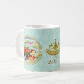 Mug Panier de Noël Vintage adorable (Devant gauche)