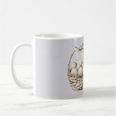 Mug Panier de Pâques à ruban gris (Gauche)