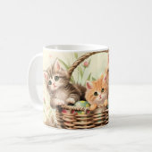 Mug Panier de Pâques de Chatte-Printemps (Devant gauche)