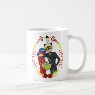 Mug Panier de Pâques Ladybug & Cat Noir