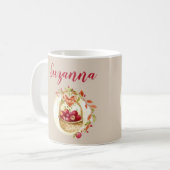 Mug Panier de pommes rouges d'automne (Devant gauche)
