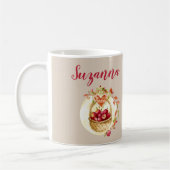 Mug Panier de pommes rouges d'automne (Gauche)