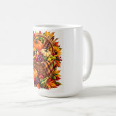 Mug Panier de récolte d'automne (Devant droit)