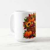 Mug Panier de récolte d'automne (Devant gauche)