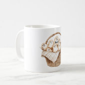 Mug Panier d'Halloween de Fantômes (Devant gauche)