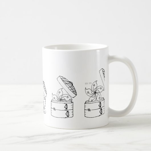 Mug Panier du drapeau X Dim Sum de Hong Kong (Droite)