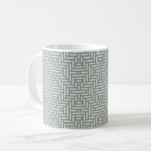 Mug Panier géométrique minimaliste (Devant gauche)