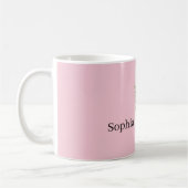 Mug Panier Tissé Fleurs Bleues Roses (Gauche)