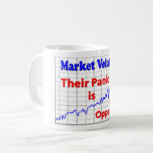 Mug Panique du marché stock (Devant gauche)