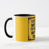 Mug Panneau amusant et impertinent de réussite (Gauche)