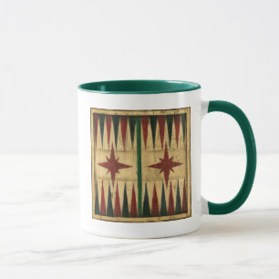 Mug Panneau antique de jeu de backgammon par le