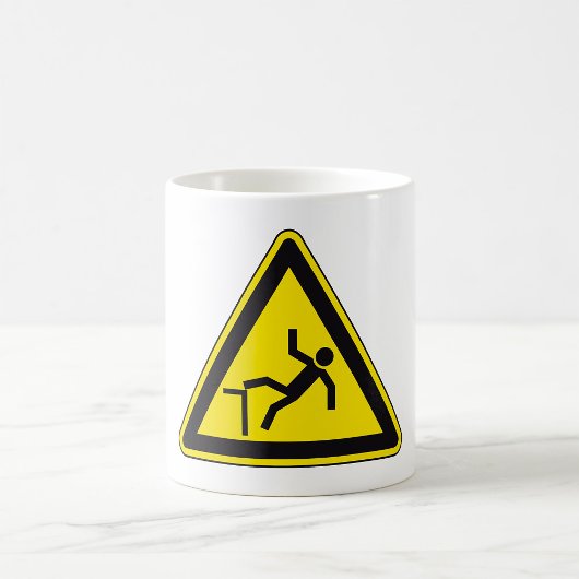 Mug Panneau Attention à Votre Marche Risque de Chute
