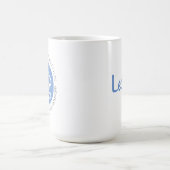Mug Panneau bleu Leo Zodiac Star Signal Personnalité T (Centre)