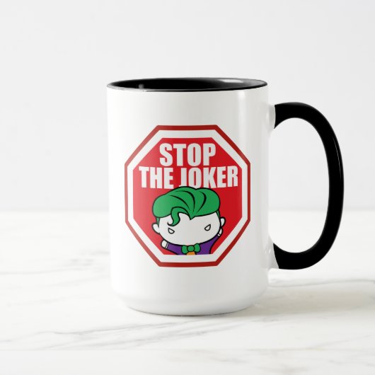 Mug Panneau Chibi "Stop The Joker" (Droite)