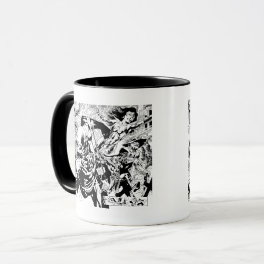 Mug Panneau comique nocturne le plus noir (Devant gauche)