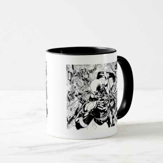 Mug Panneau comique nocturne le plus noir (Devant droit)
