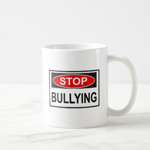 Mug Panneau d'arrêt d'intimidation rouge