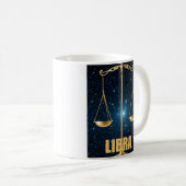 Mug Panneau d'astrologie de la bibliothèque (Devant droit)