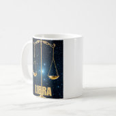 Mug Panneau d'astrologie de la bibliothèque (Devant gauche)