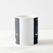 Mug Panneau d'astrologie de la bibliothèque (Centre)