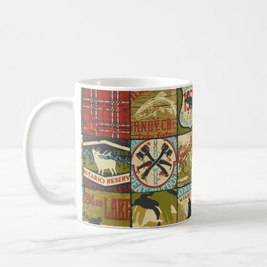 Mug Panneau d'aventure et symbole patchw des territoir (Gauche)