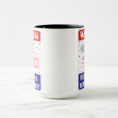Mug Panneau d'avertissement de feux d'artifice (Centre)