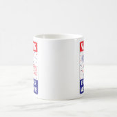 Mug Panneau d'avertissement de feux d'artifice (Centre)