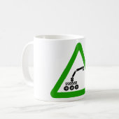 Mug Panneau d'avertissement de passage de robot (Devant gauche)