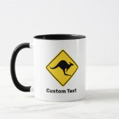 Mug Panneau d'avertissement Kangaroo (Gauche)