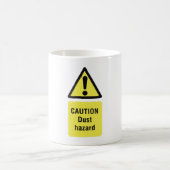 Mug Panneau d'avertissement Risque de poussière (Centre)