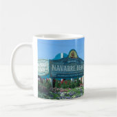 Mug Panneau de bienvenue Navarre Beach Floride (Gauche)