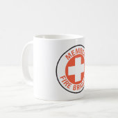 Mug Panneau de brigade de pompiers membre Croix-Rouge (Devant gauche)
