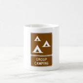 Mug Panneau de camping de groupe (Centre)