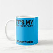 Mug Panneau de fête de Bachelor drôle Mariage Panneau (Gauche)