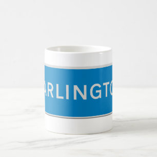 Mug panneau de la route de Darlington