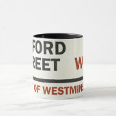 Mug Panneau de la rue d'Oxford (Centre)