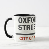 Mug Panneau de la rue d'Oxford (Gauche)