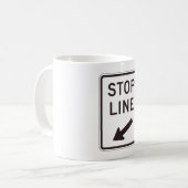 Mug Panneau de ligne d'arrêt (Devant gauche)