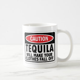 Mug Panneau de mise en garde Tequila Vintage