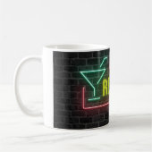 Mug Panneau de Neon Marquee Retraité Mur de briques (Gauche)