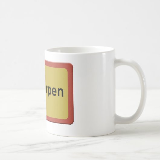 Mug panneau de nom de ville d'Anvers (Droite)
