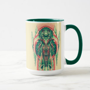 Mug Panneau de Nouveau d'art de pêcheur de la Reine